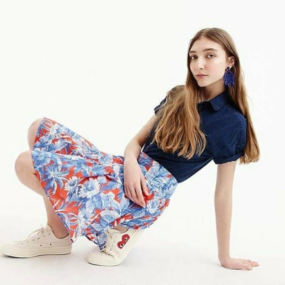 J. Crew Tiered Mini Skirt in Ratti Rio Floral 12